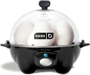 Dash鸡蛋锅，黑色底座和透明盖子